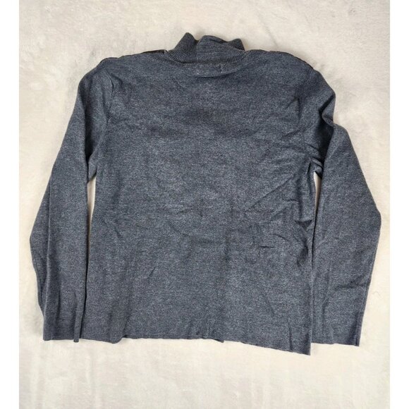 Calvin Klein Men's Sweater Size Med Pullover 1/4 Zip Shoulder Patch Cotton Gray - Picture 7 of 13